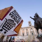 Corteo Roma:manifestanti verso Campidoglio,siamo 20mila